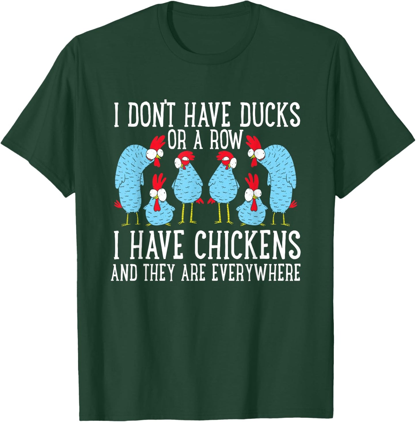 Funny Chicken Lover Graphic Women Men Chicken Farmer T-Shirt - T-Shirt | Forest
