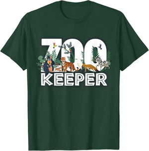 Zookeeper Wild woods jungle Tropical Forest Animals Theme T-Shirt - T-Shirt | Forest