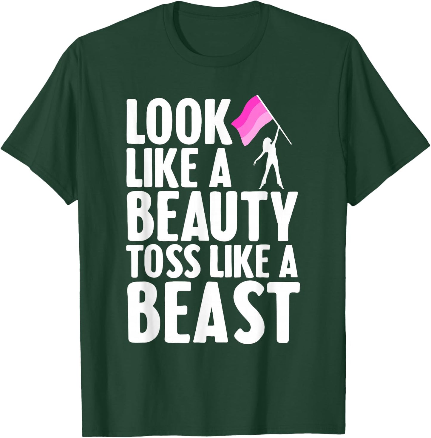 Funny Color Guard Design for Girls Women Winter Guard Lover T-Shirt - T-Shirt | Forest