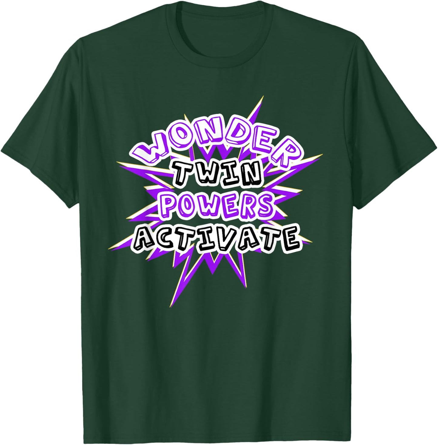 Wonder Twin Powers Activate T Shirt Identical and Fraternal T-Shirt - T-Shirt | Forest