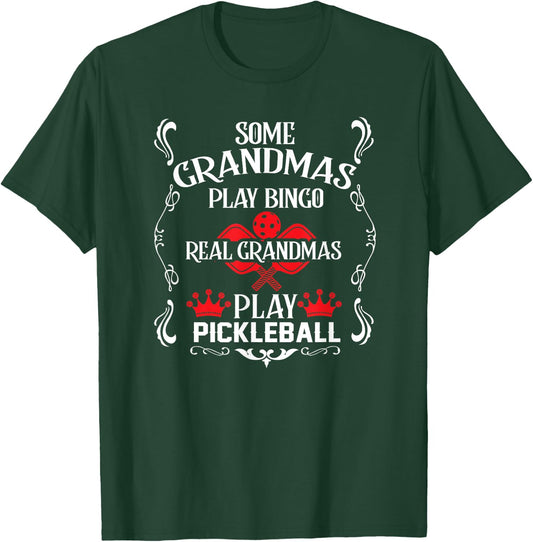 Pickleball Funny Grandma Saying for Senior Mother T-Shirt - T-Shirt | Forest