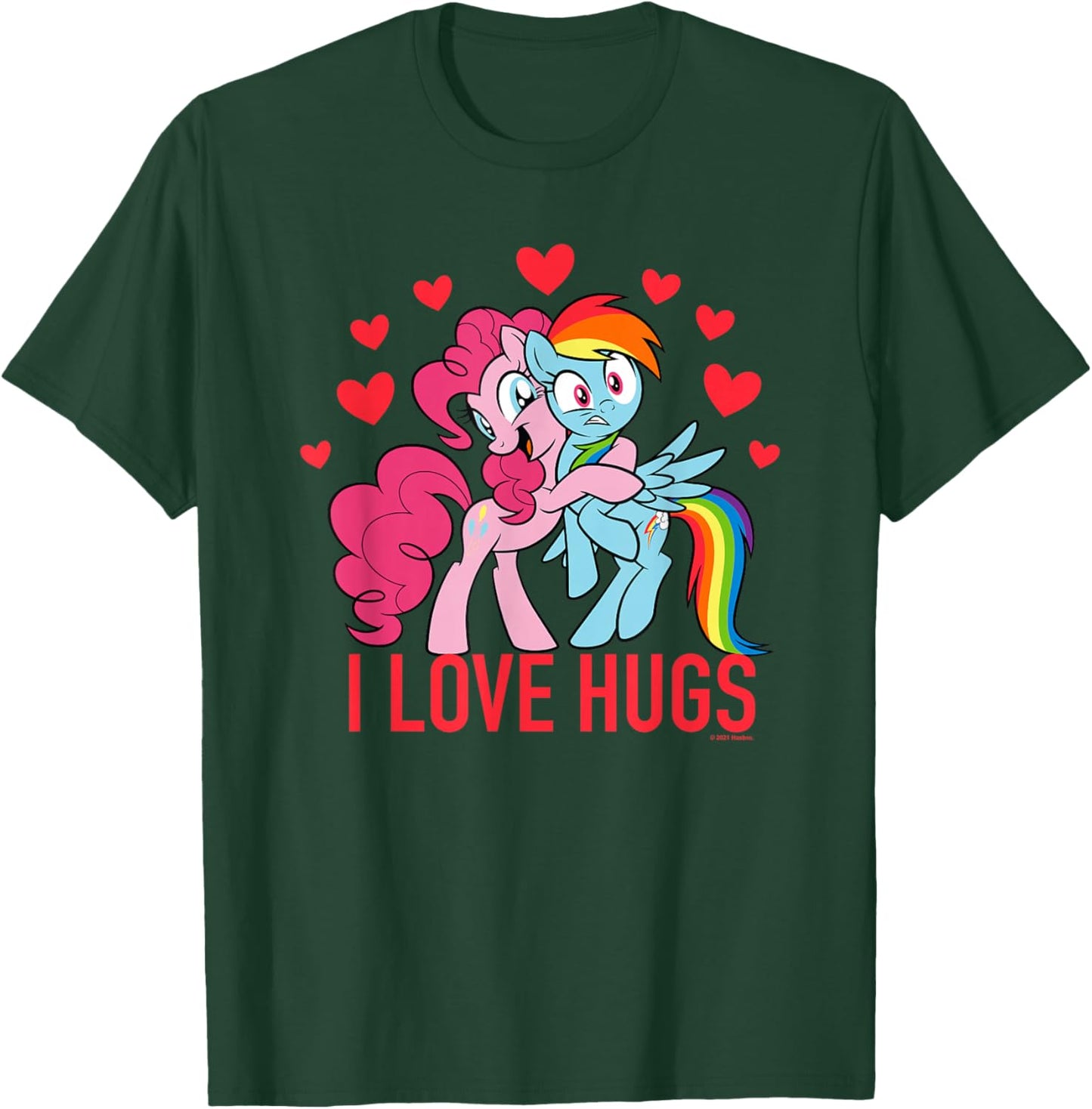 My Little Pony Valentine's Day Pinkie Pie Rainbow Dash Hugs T-Shirt - T-Shirt | Forest