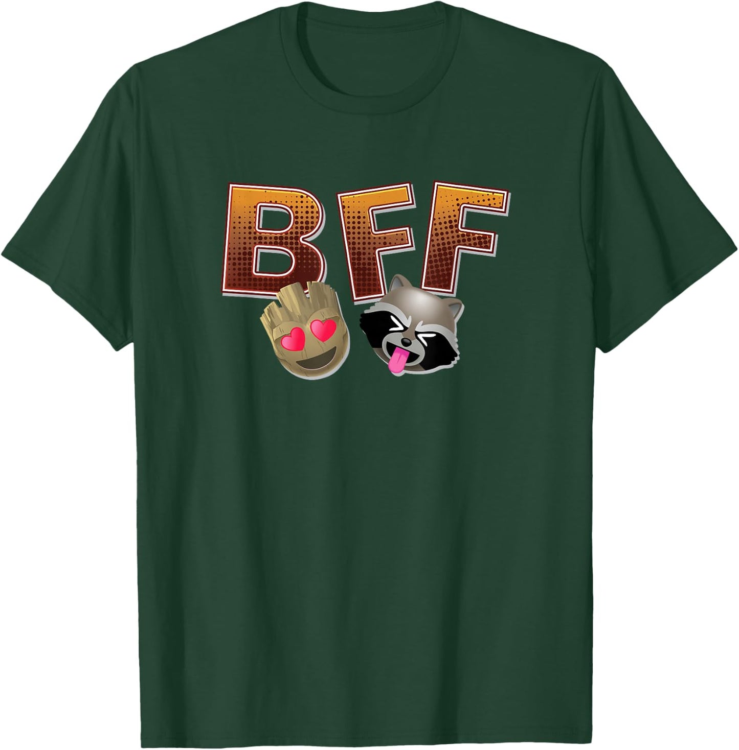Marvel Guardians of the Galaxy Groot and Rocket Raccoon BFF T-Shirt - T-Shirt | Forest
