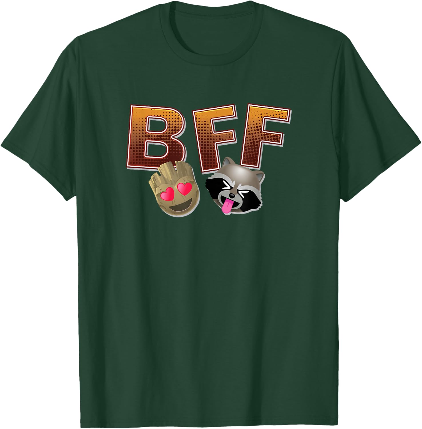 Marvel Guardians of the Galaxy Groot and Rocket Raccoon BFF T-Shirt - T-Shirt | Forest