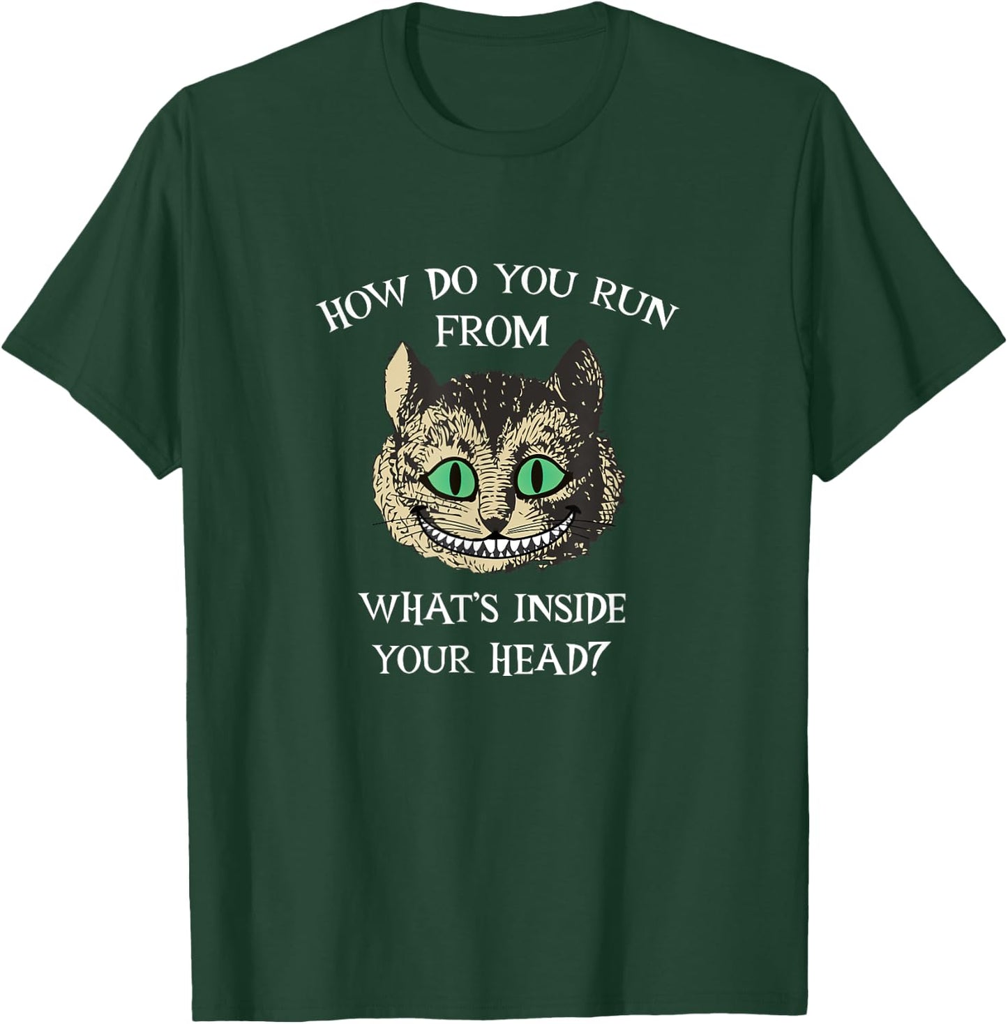 Alice In Wonderland - Cheshire Cat Quote T-Shirt - T-Shirt | Forest