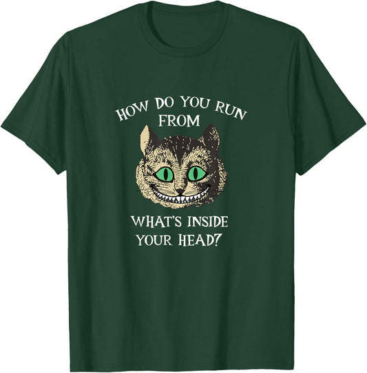 Alice In Wonderland - Cheshire Cat Quote T-Shirt - T-Shirt | Forest