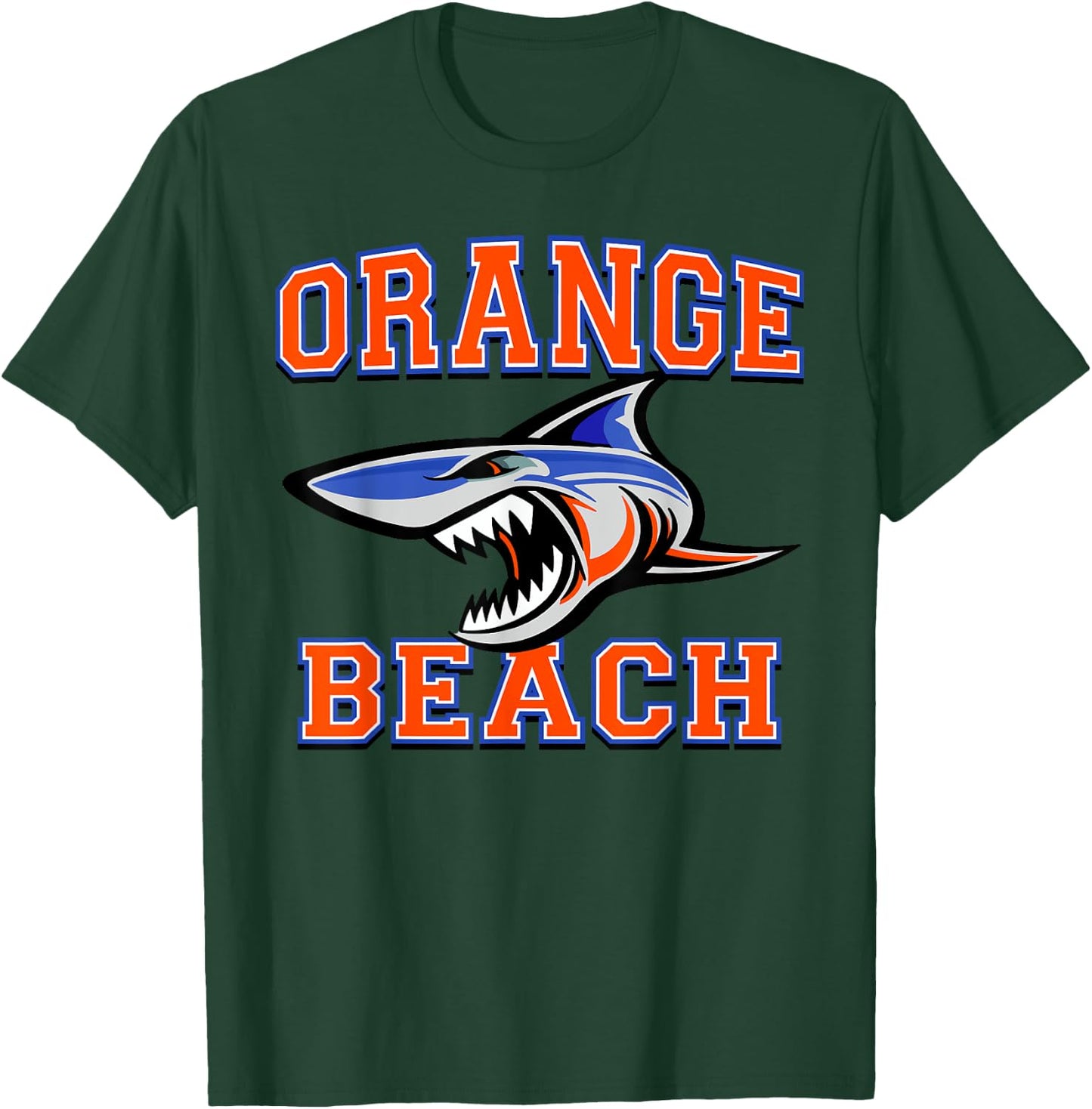 Orange Beach Makos Team Spirit Men Women Kids T-Shirt - T-Shirt | Forest