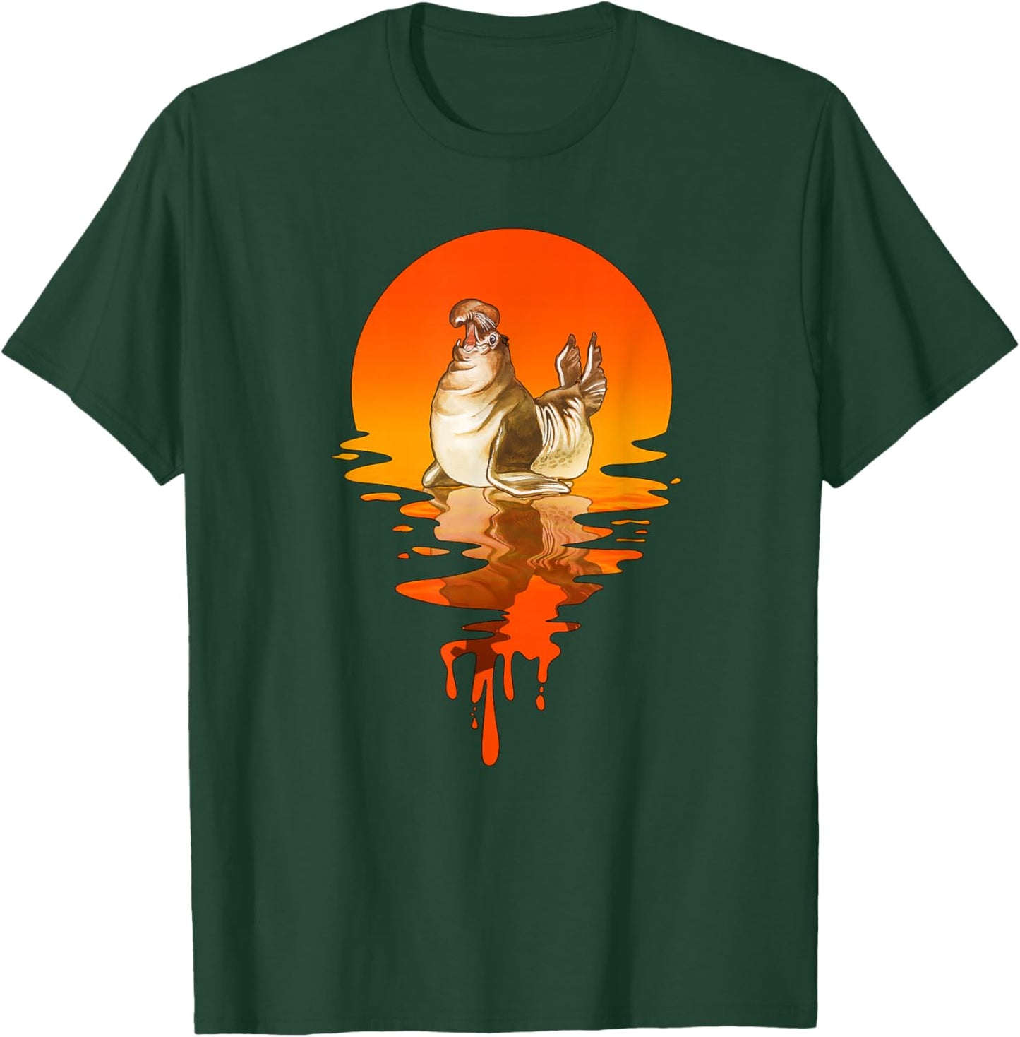 Vintage Retro Style Elephant Seal T-Shirt - T-Shirt | Forest