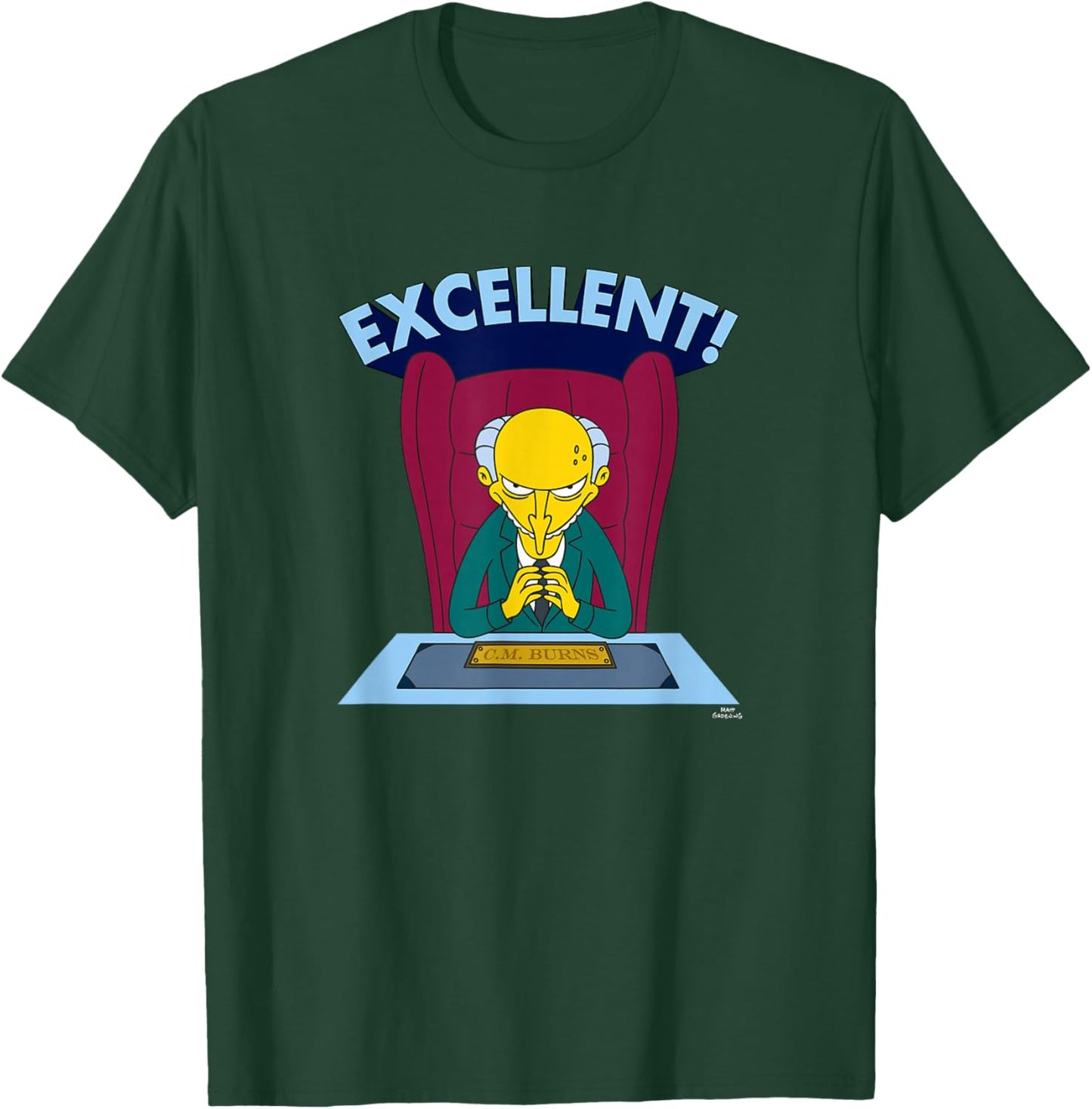 The Simpsons Mr. Burns Excellent T-Shirt - T-Shirt | Forest