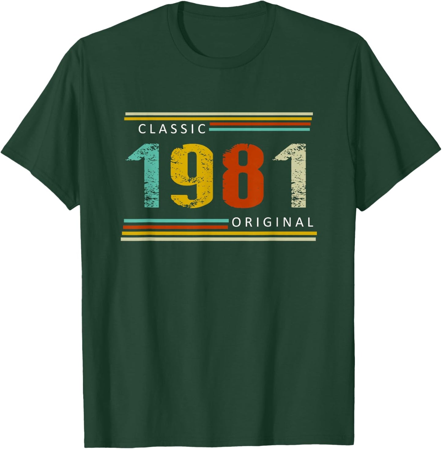 Birthday, Classic of 1981 Original, 44th Retro T-Shirt - T-Shirt | Forest