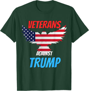 Veterans Against Trump Funny Anti Trump Apparel T-Shirt - T-Shirt | Forest