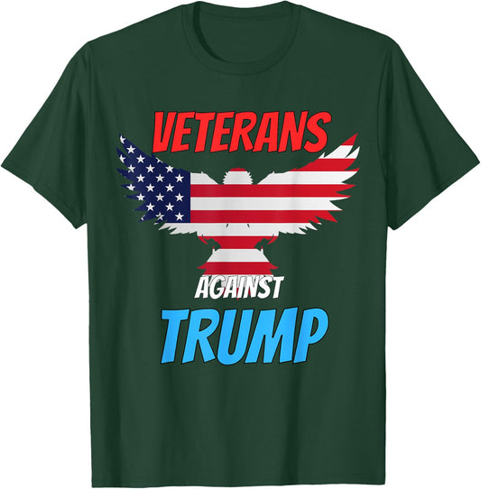 Veterans Against Trump Funny Anti Trump Apparel T-Shirt - T-Shirt | Forest