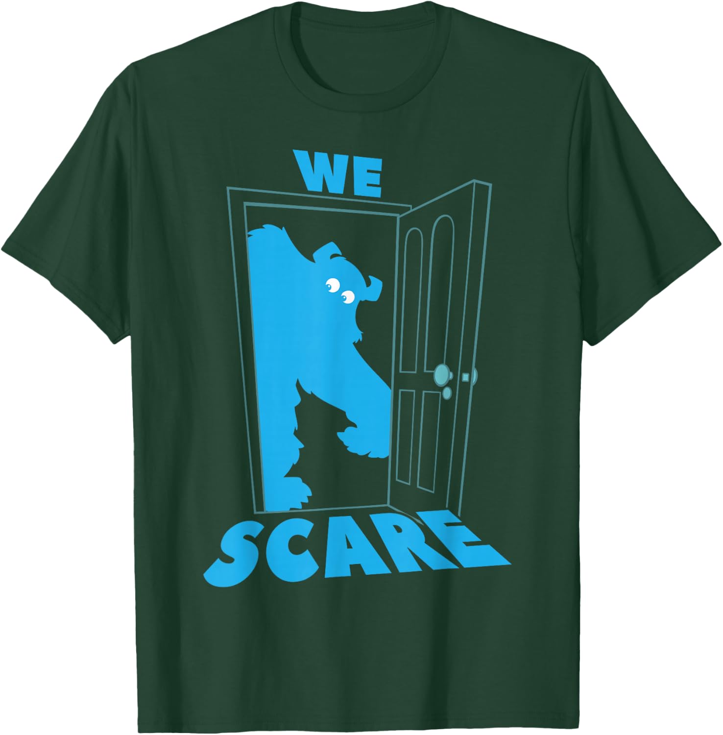 Disney Pixar Monsters, Inc. Sulley We Scare We Care Door T-Shirt - T-Shirt | Forest
