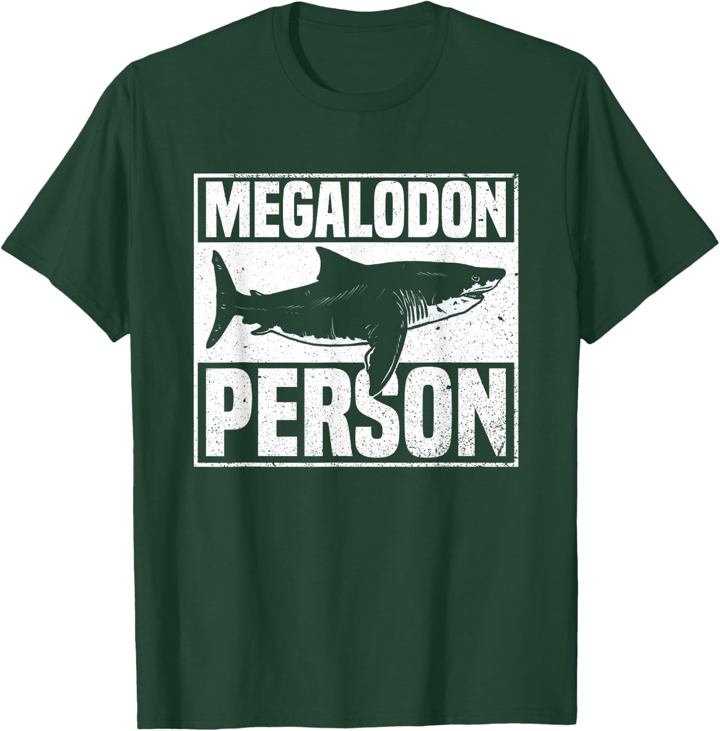 Megalodon Person - Megalodon Shark T-Shirt - T-Shirt | Forest