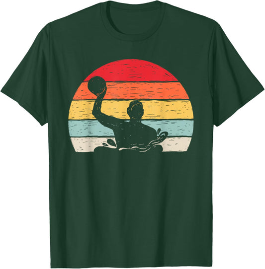Vintage Retro Water Polo Shirt Water Polo Coach Player Gift T-Shirt - T-Shirt | Forest