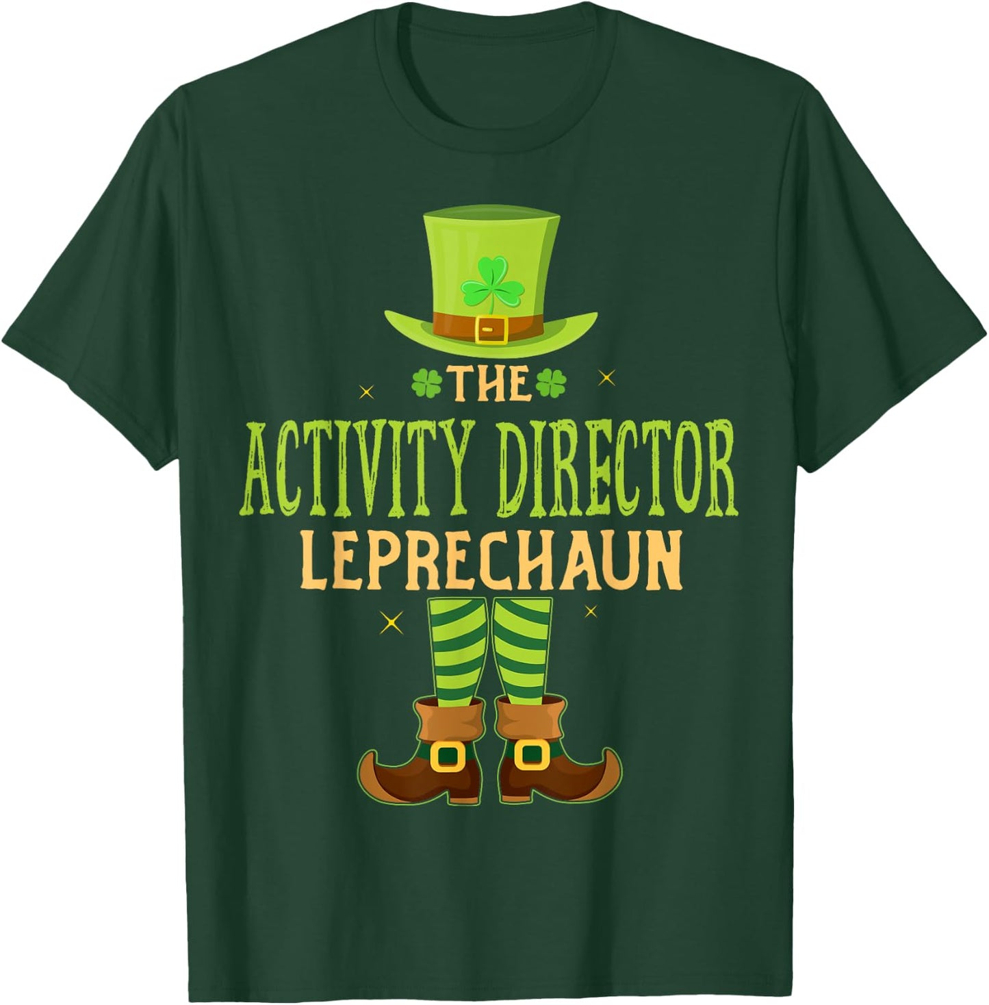 The Activity Director Leprechaun Matching St Patricks Day T-Shirt - T-Shirt | Forest