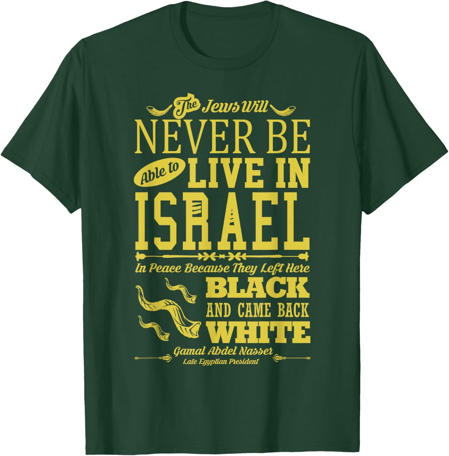 Left Here Black, Came Back White | Hebrew Israelite T-Shirt - T-Shirt | Forest