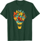 Hot Air Balloon Butterflies Butterfly Beautiful Lepidoptera T-Shirt - T-Shirt | Forest