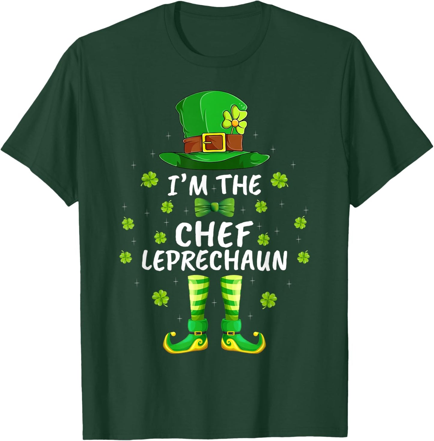 Family Matching I'm The Chef Leprechaun St Patrick's Day T-Shirt - T-Shirt | Forest