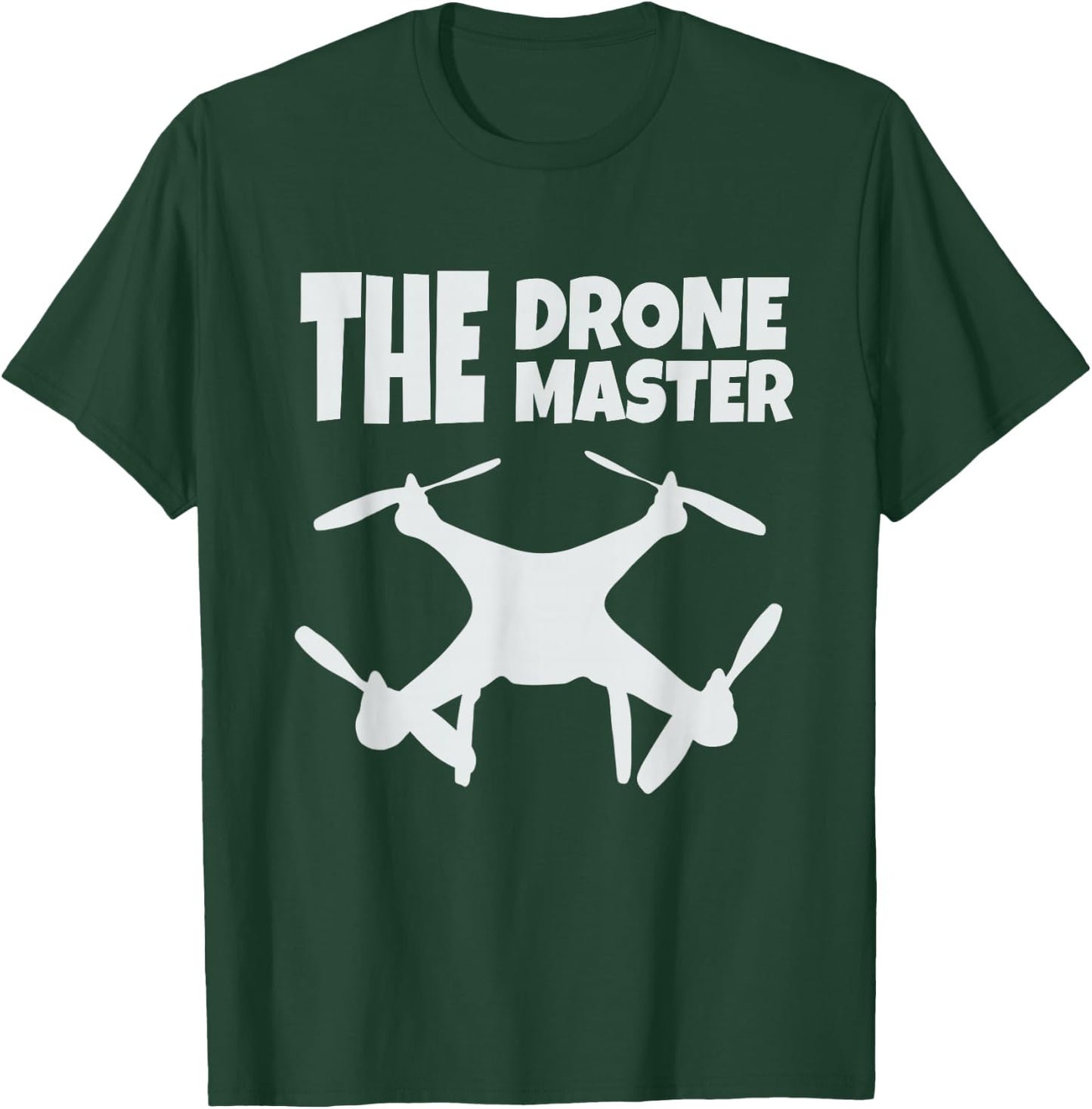 The Drone Master Gift Flying Drones Pilot Dad Son T-Shirt - T-Shirt | Forest