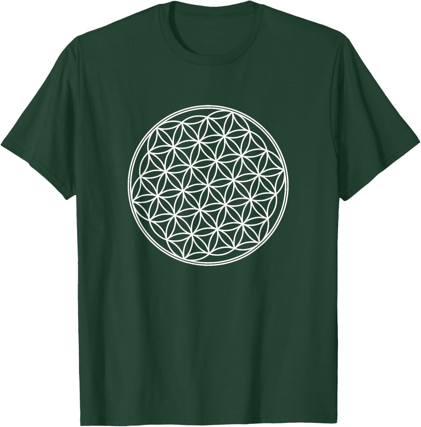 Symbol of the Flower of Life: Sacred Geometry Cooler T-Shirt - T-Shirt | Forest
