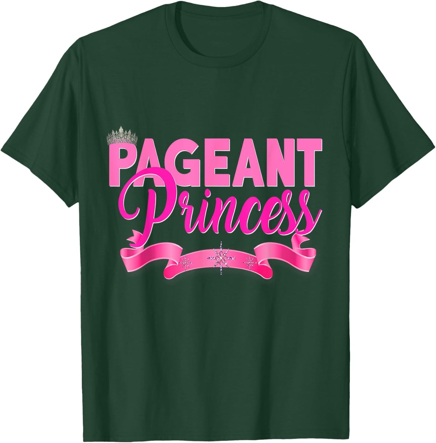 Beauty Pageant Princess Shirt Glitz Daughter Pink Girls Kids T-Shirt - T-Shirt | Forest