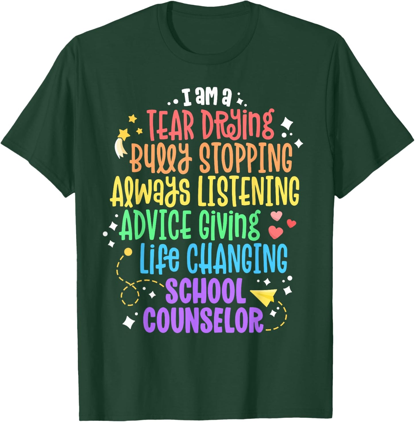 Life Changing School Counselor Appreciation Psychologist T-Shirt - T-Shirt | Forest