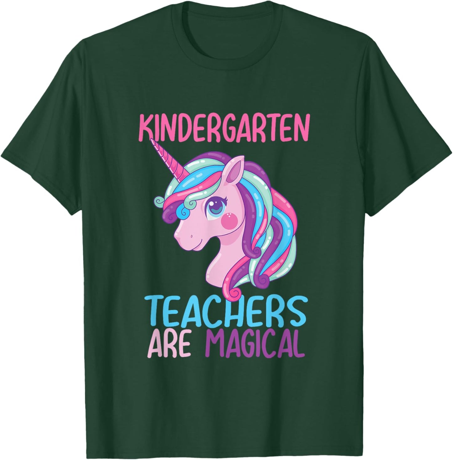 Nursery Unicorn Funny Teacher Gift T-Shirt - T-Shirt | Forest
