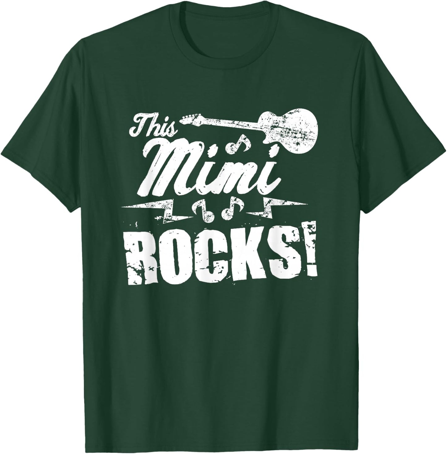 This Mimi Rocks T Shirt - Guitar Rock n Roll Funny T-Shirt - T-Shirt | Forest