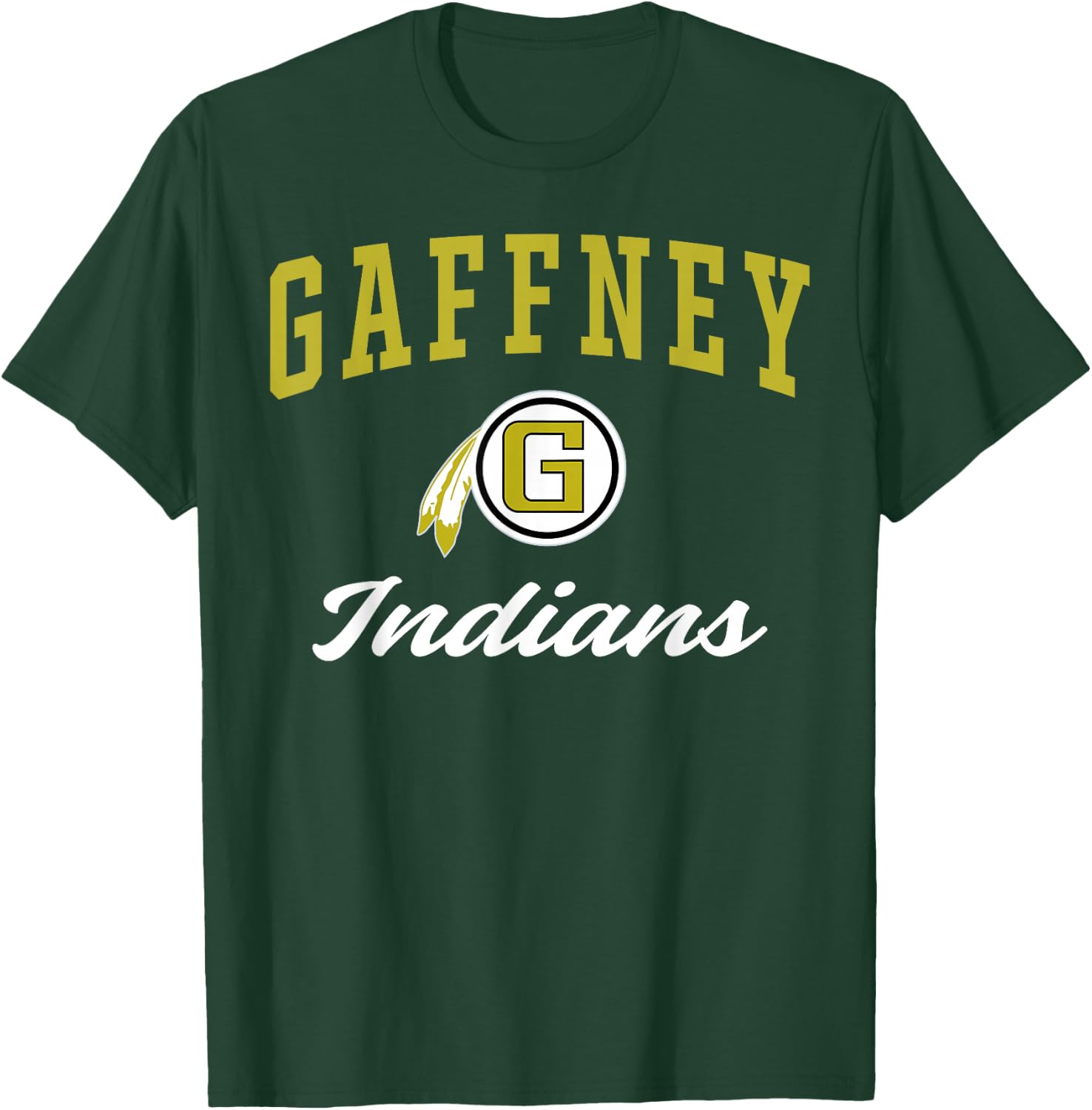 Gaffney High School Indians C3 T-Shirt - T-Shirt | Forest