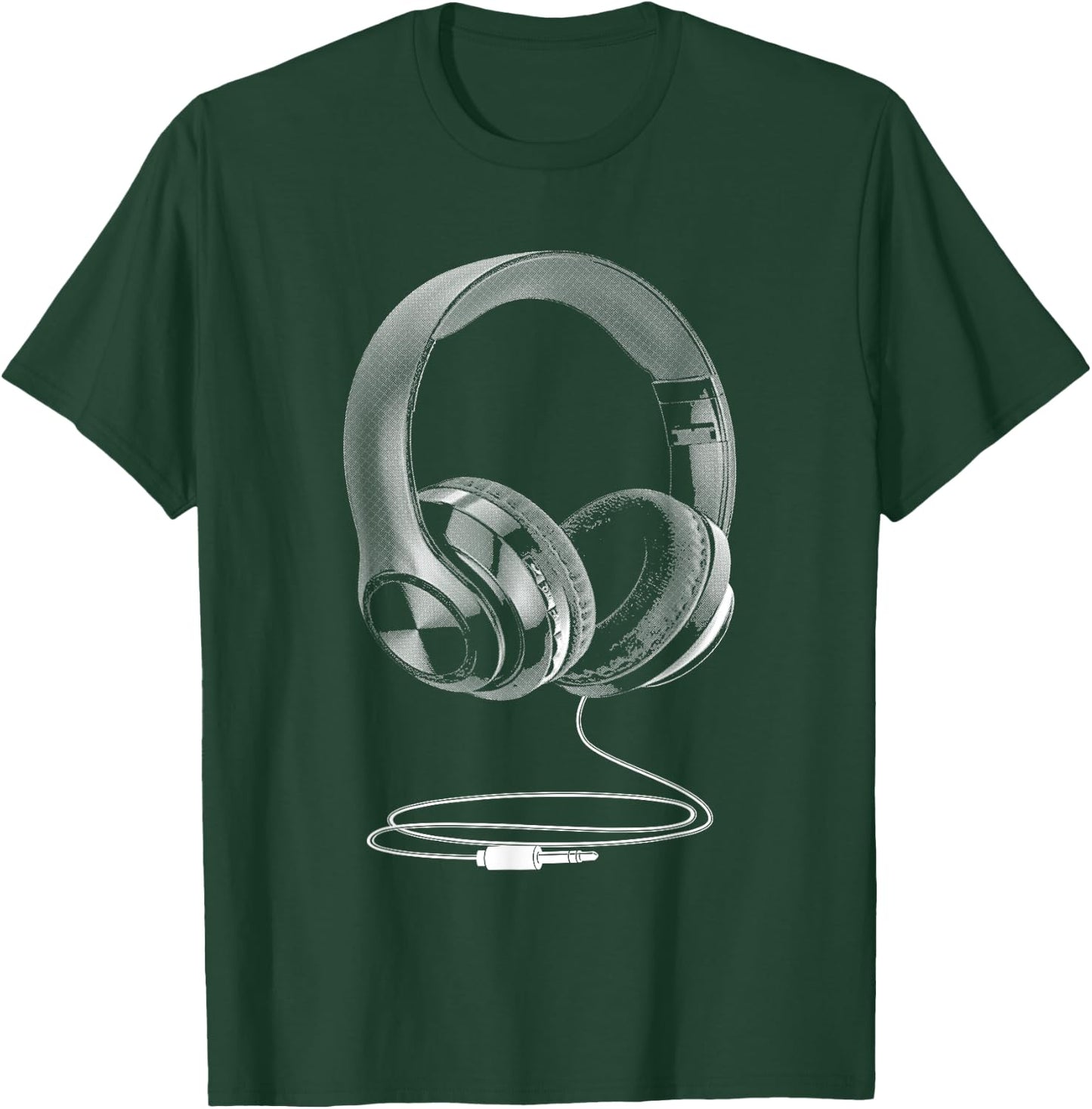 Cool Headphones Design Women DJ Music Artist Lover T-Shirt - T-Shirt | Forest