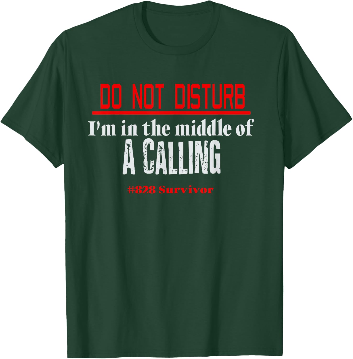 Manifest 828 Flight Montego Air Funny Do Not Disturb Calling T-Shirt - T-Shirt | Forest