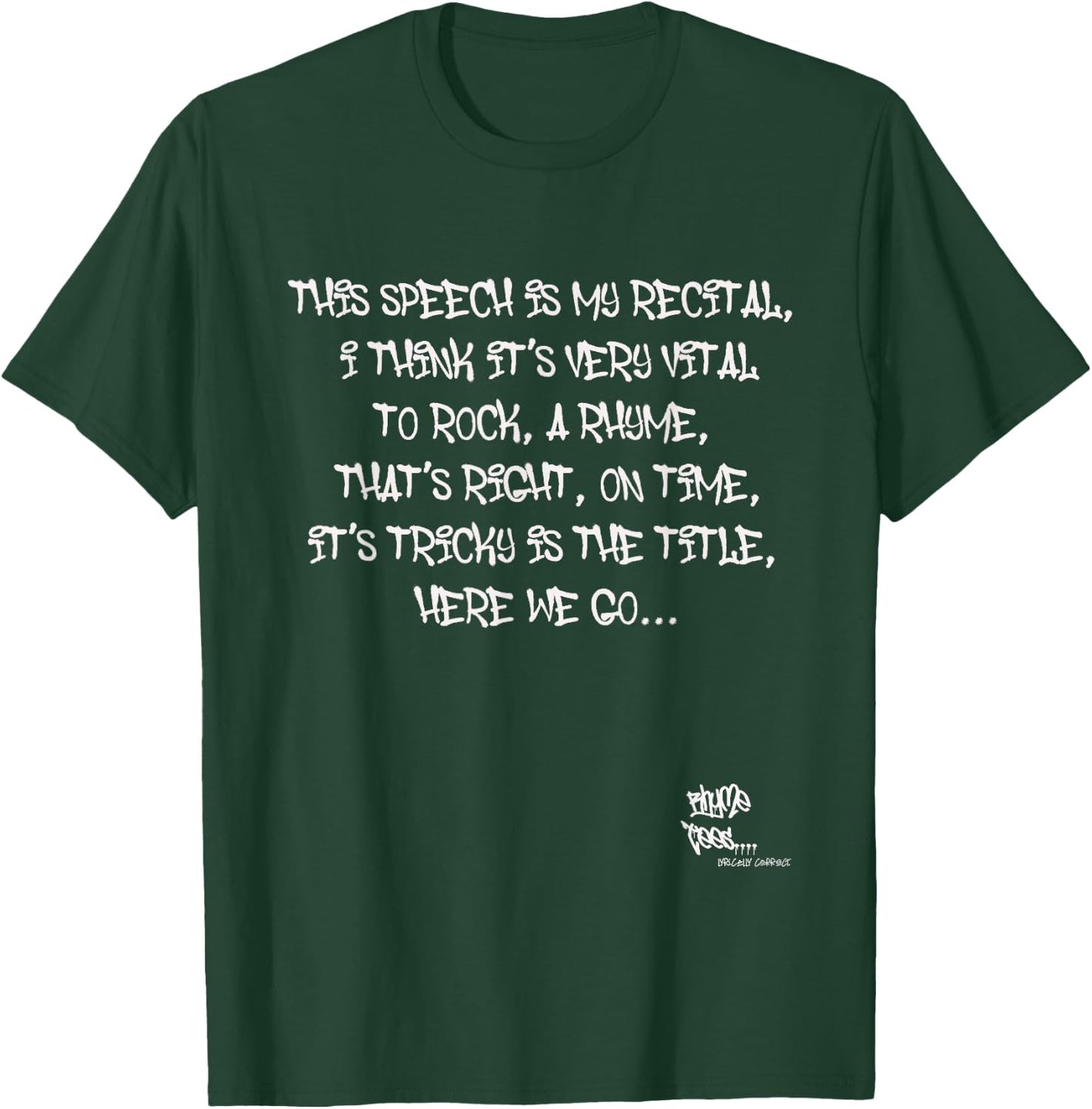 Old School Rap Hip HOP Merch It's Tricky Quote 80's DMC T-Shirt - T-Shirt | Forest
