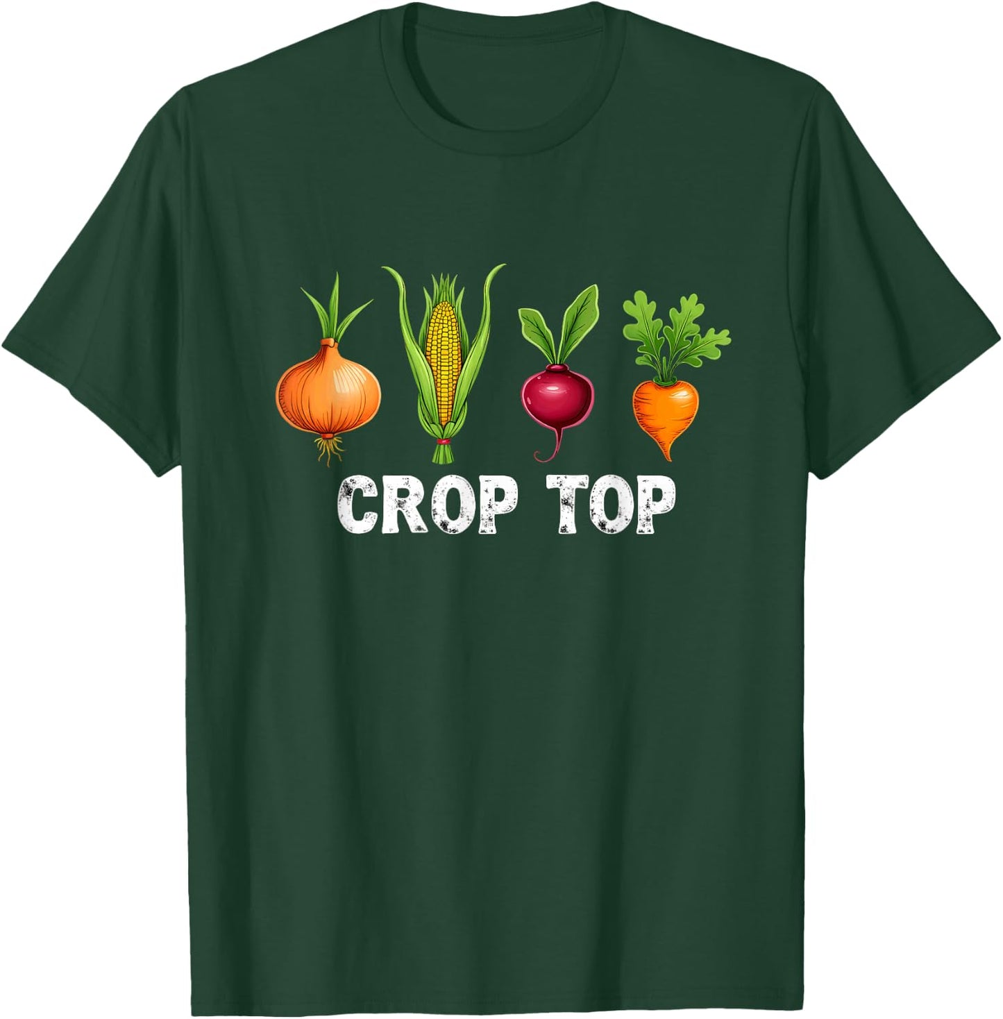 Farming Vegetable Crop Top T-Shirt - T-Shirt | Forest