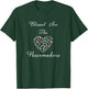 Blessed Are The Peacemakers Colorful Heart White Lettering T-Shirt - T-Shirt | Forest
