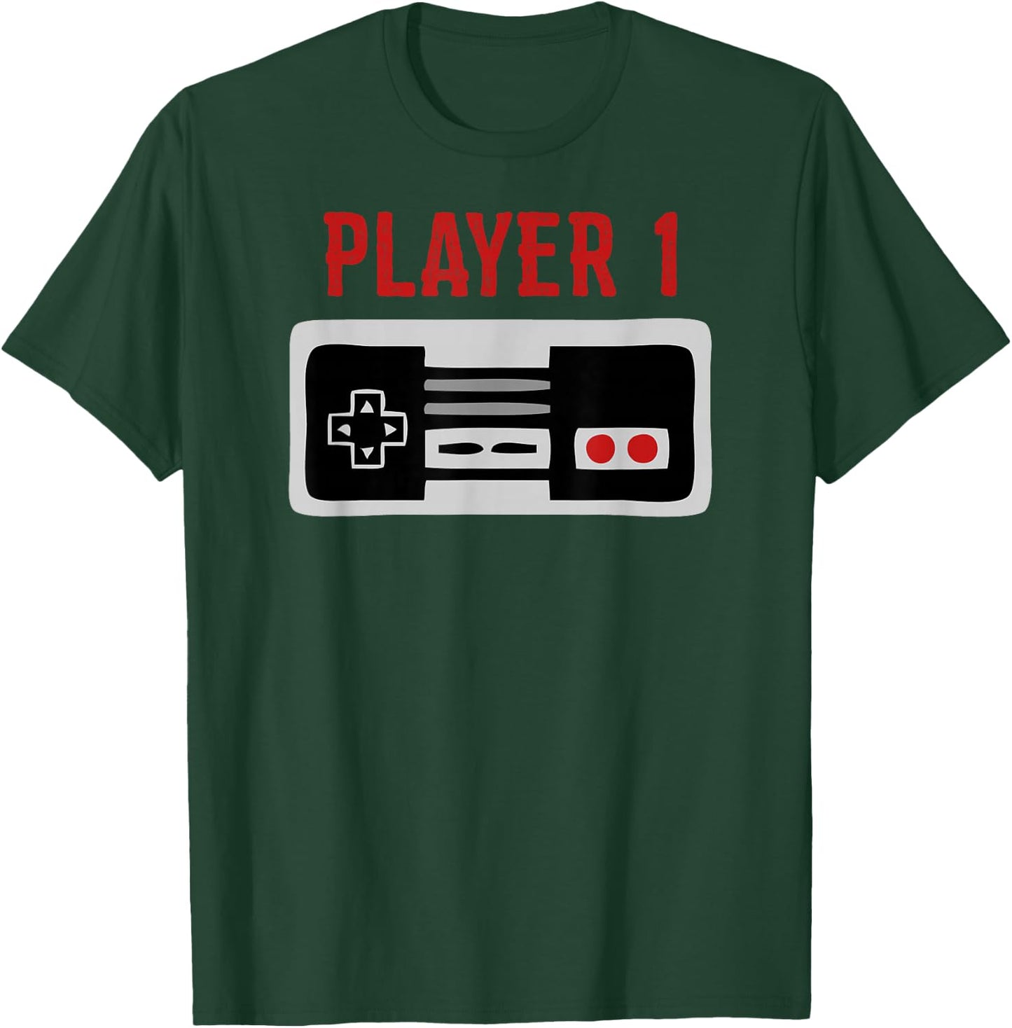 Matching Family Shirt Player 1 Video Game Shirt T-Shirt - T-Shirt | Forest