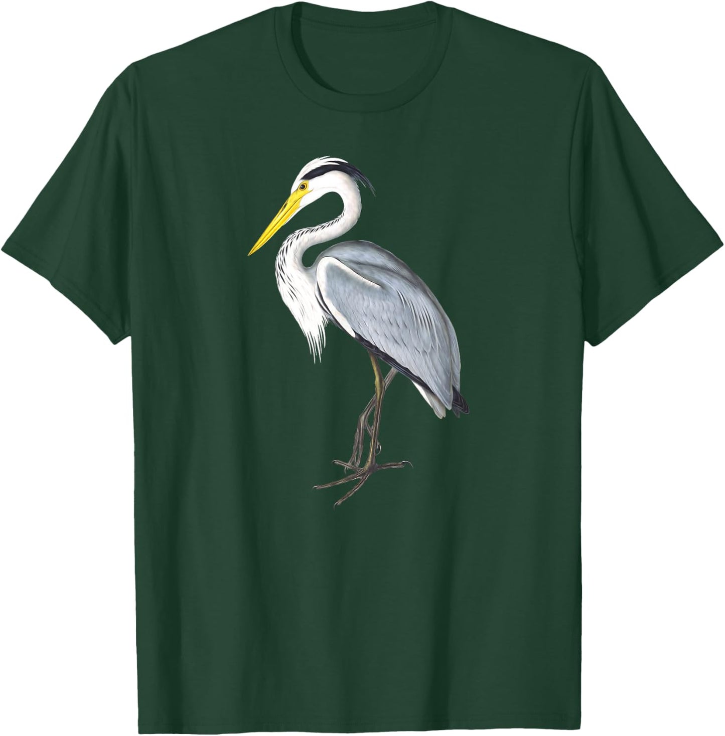 Great Blue Heron Enthusiast Birdwatcher Birder T-Shirt - T-Shirt | Forest