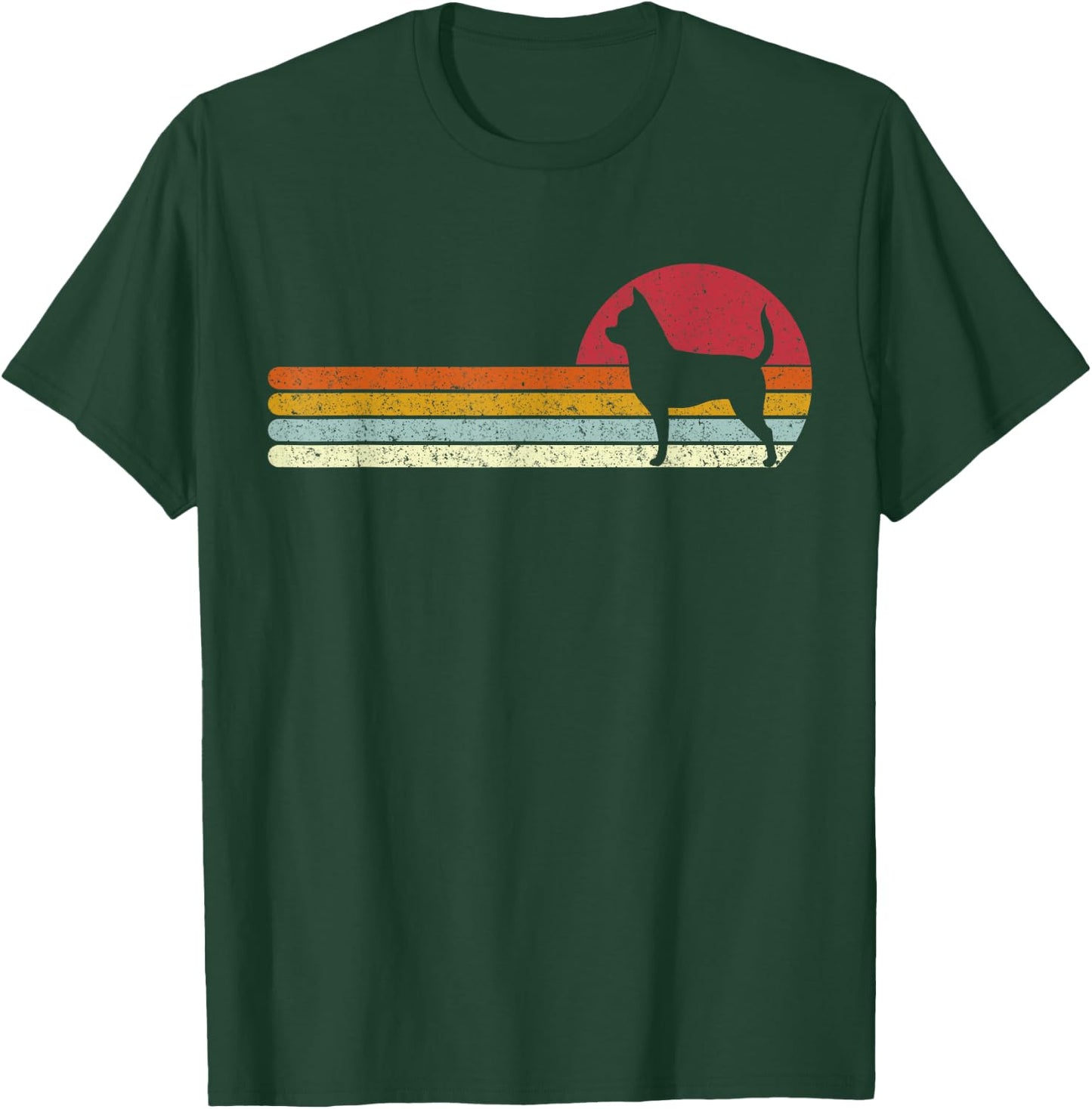 Chihuahua Silhouette Sunset for Dog Owners Women Kids T-Shirt - T-Shirt | Forest