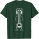 Funny Piston Mechanic Stick Figure Car Mechanic T-Shirt - T-Shirt | Forest