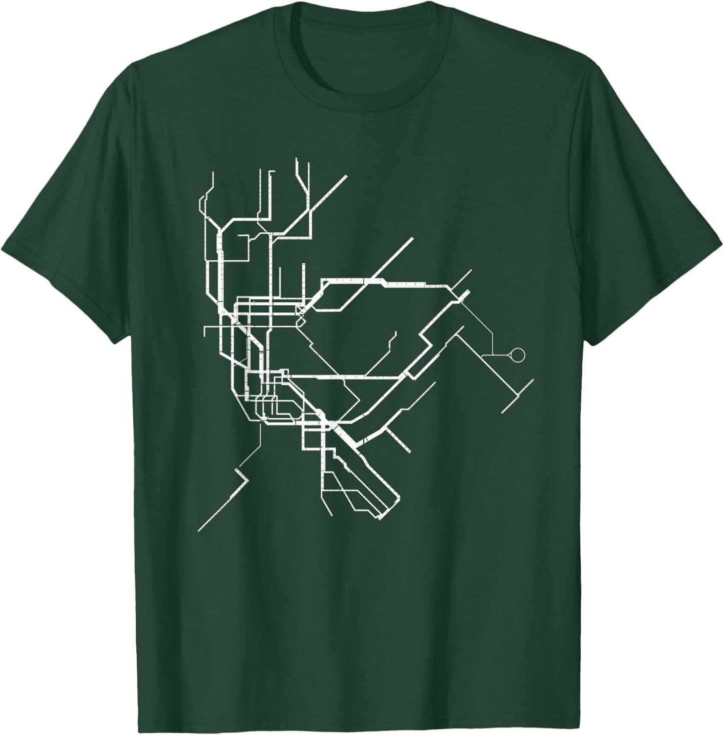 New York City Underground System Map NYC NY T-Shirt - T-Shirt | Forest