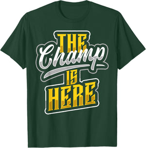 The Champ is Here American Football Sports Player Champion T-Shirt - T-Shirt | Forest