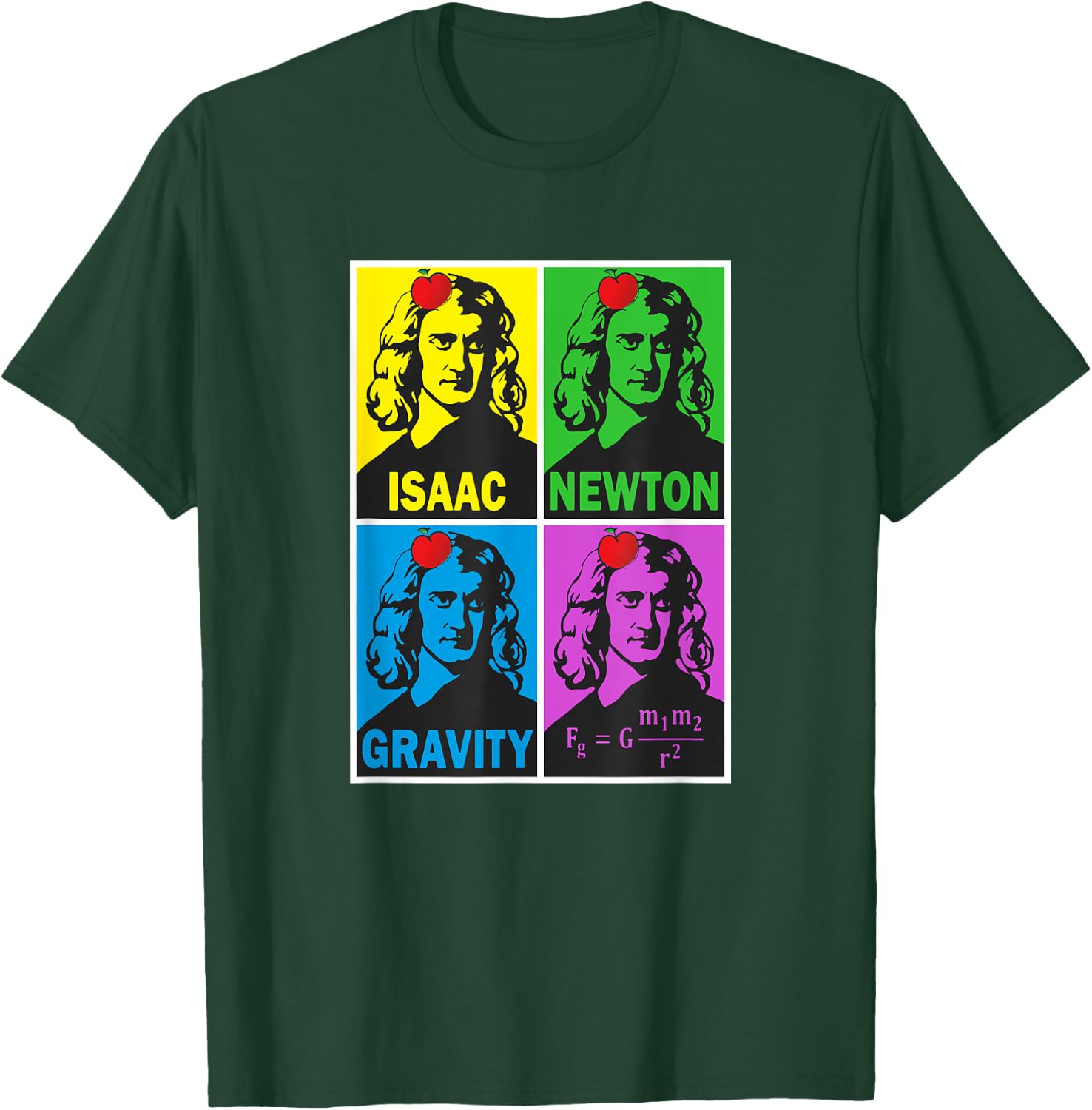 Isaac Newton Poster Style Pop Art T-Shirt - T-Shirt | Forest