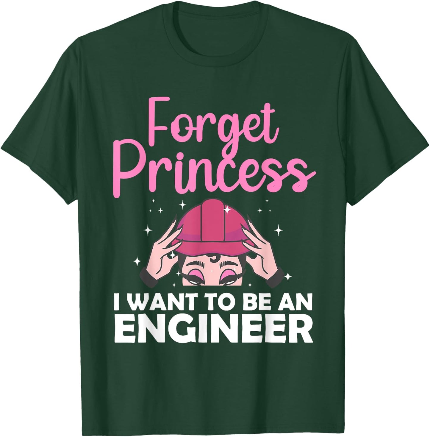 Funny Engineer Design Girls Women Kids Engineering Lovers T-Shirt - T-Shirt | Forest