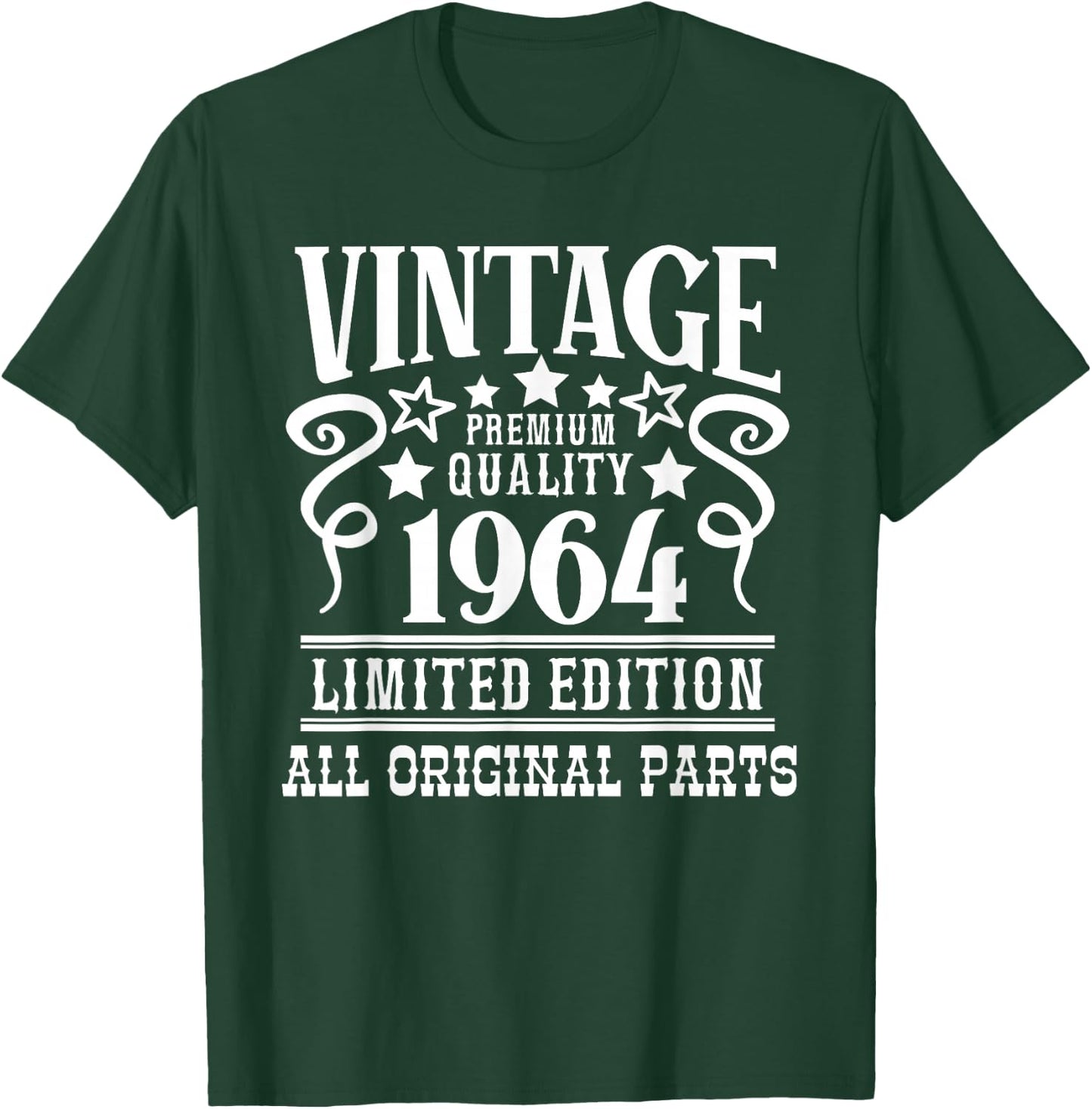 Vintage 1964 Birthday Gift - Born in 64 - Born in 1964 T-Shirt - T-Shirt | Forest