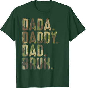 Dada Daddy Dad Bruh Funny Dad for Dads Father's Day T-Shirt - T-Shirt | Forest