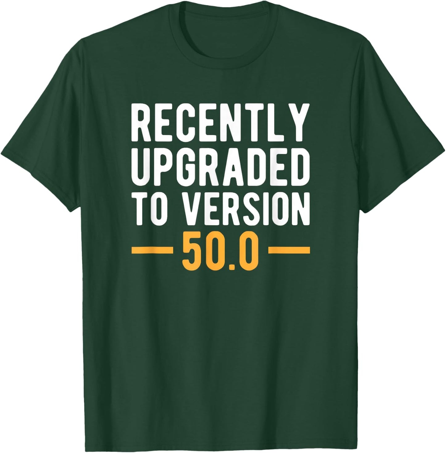 Version 50.0 - 50th Birthday Gift 50 Years Old Geek T-Shirt - T-Shirt | Forest
