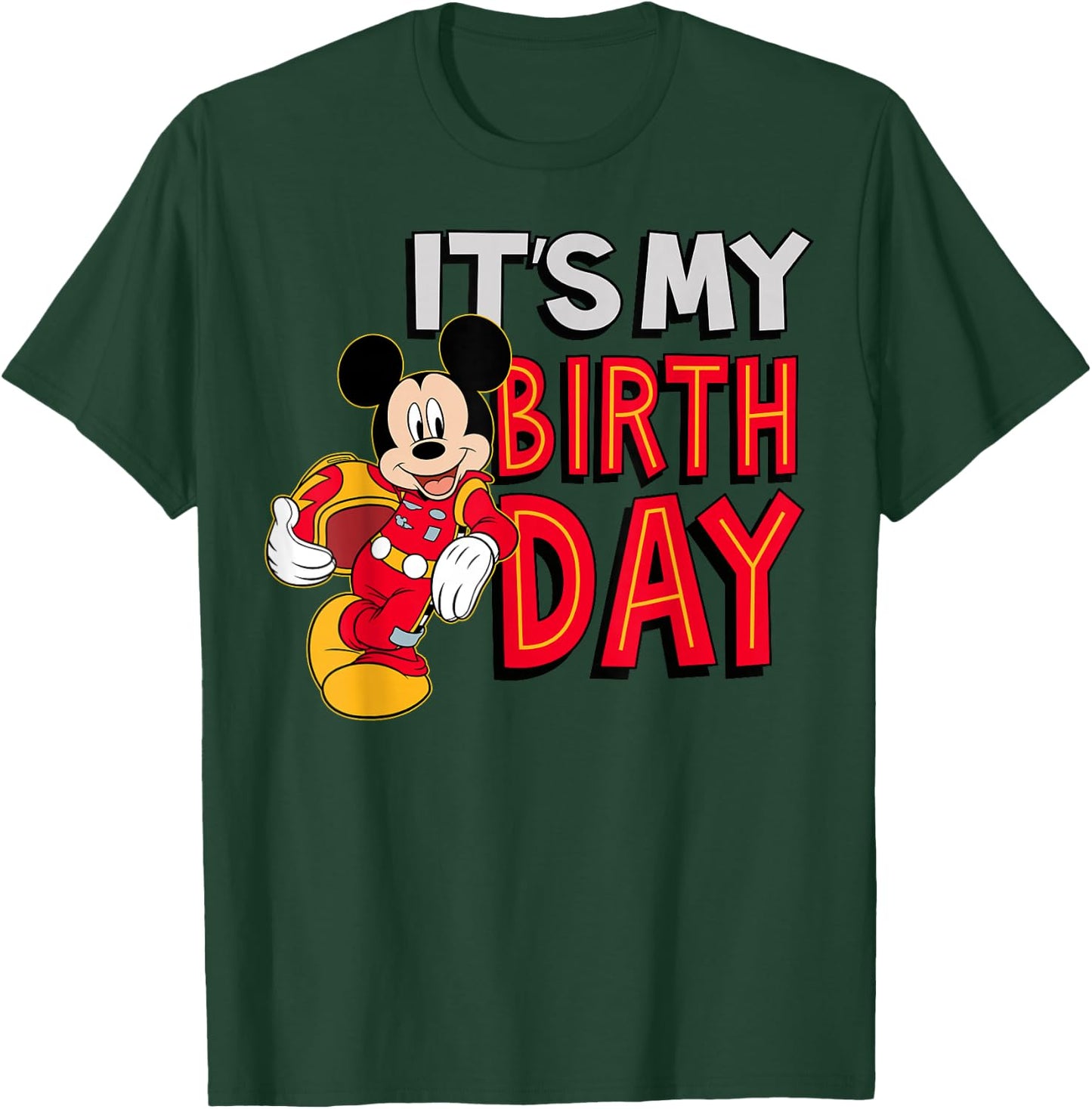 Disney Junior Birthday mickeybday Short Sleeve T-Shirt - T-Shirt | Forest