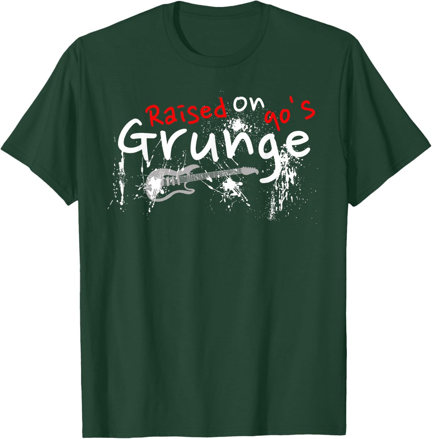 Raised On 90's Grunge Rock Music Lover T-Shirt - T-Shirt | Forest