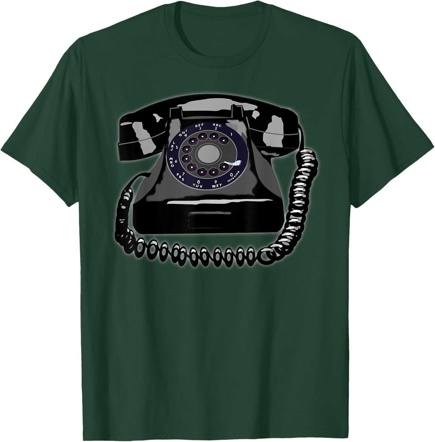 Rotary Phone Classic Vintage Telecommunications T-Shirt - T-Shirt | Forest