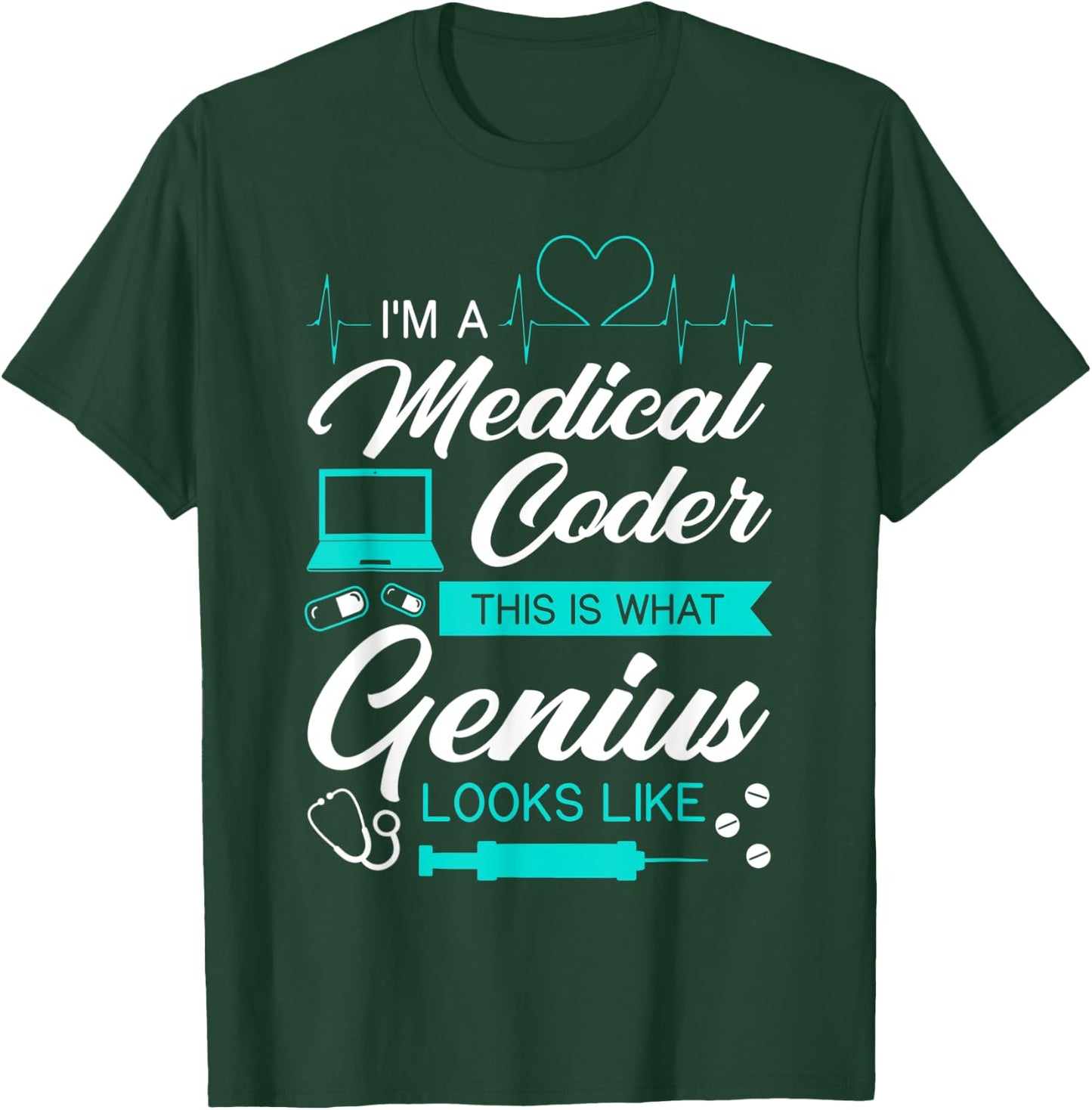Medical Coder Certified Coding Specialist Nosologist Job T-Shirt - T-Shirt | Forest